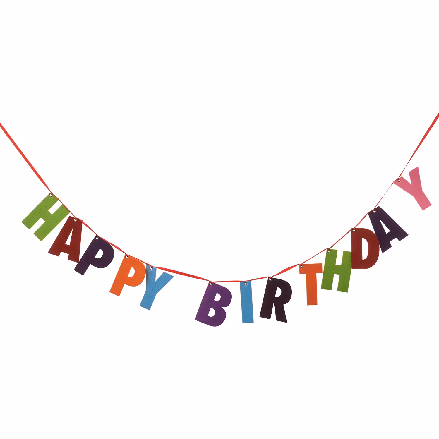 HAPPY BIRTHDAY Girlande 6er-Set