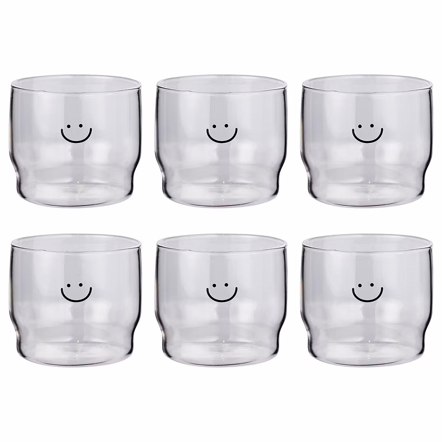 LOVELY Trinkglas Smile 6er-Set