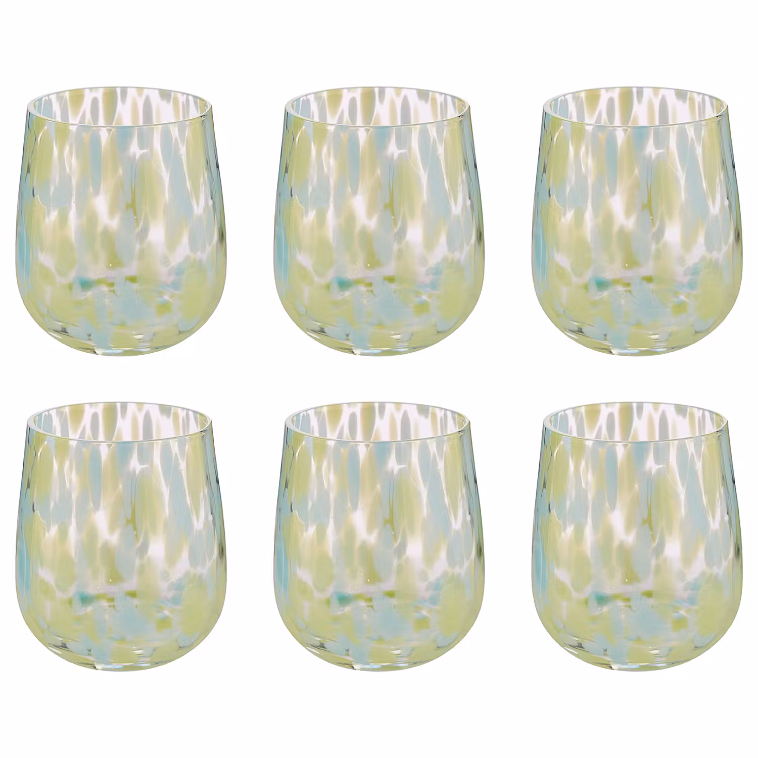 CONFETTI Trinkglas 6er-Set