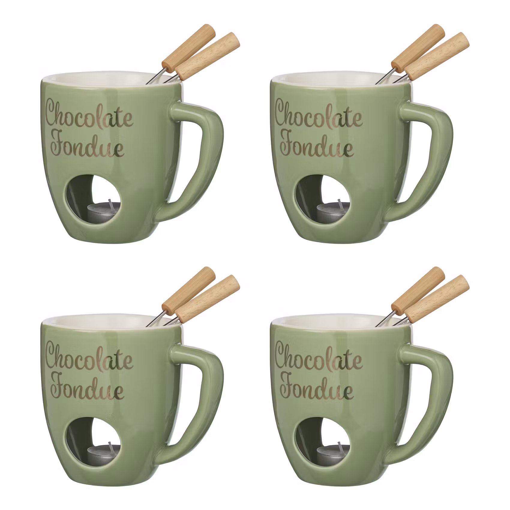 CHOCOLATE FONDUE Tasse 4er-Set