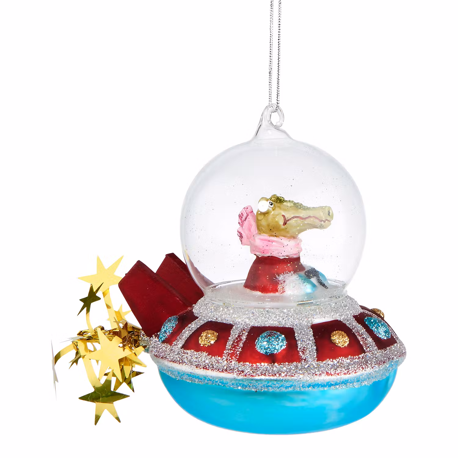 HANG ON Baumanhänger Krokodil Raumschiff