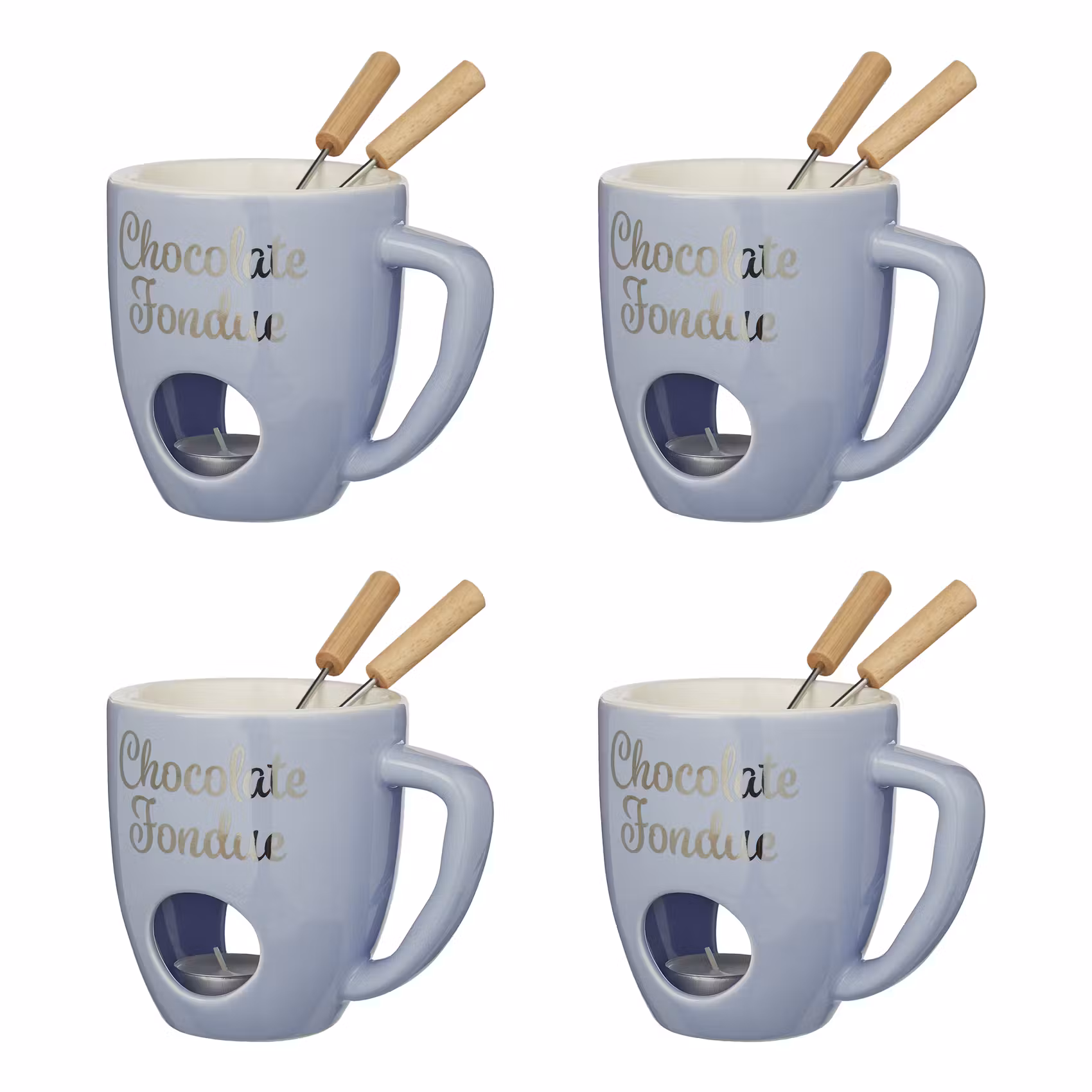CHOCOLATE FONDUE Tasse 4er-Set