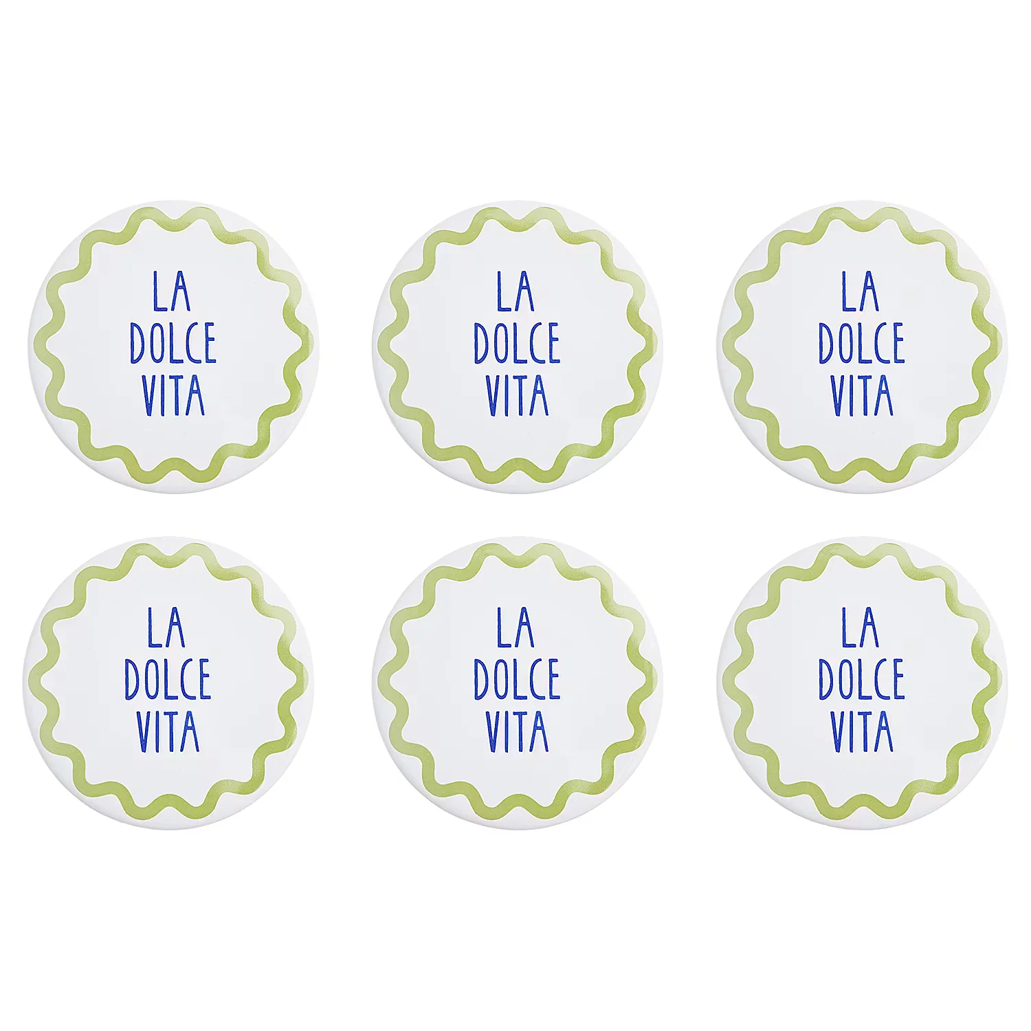 VACANZA Untersetzer Dolce Vita 6er-Set