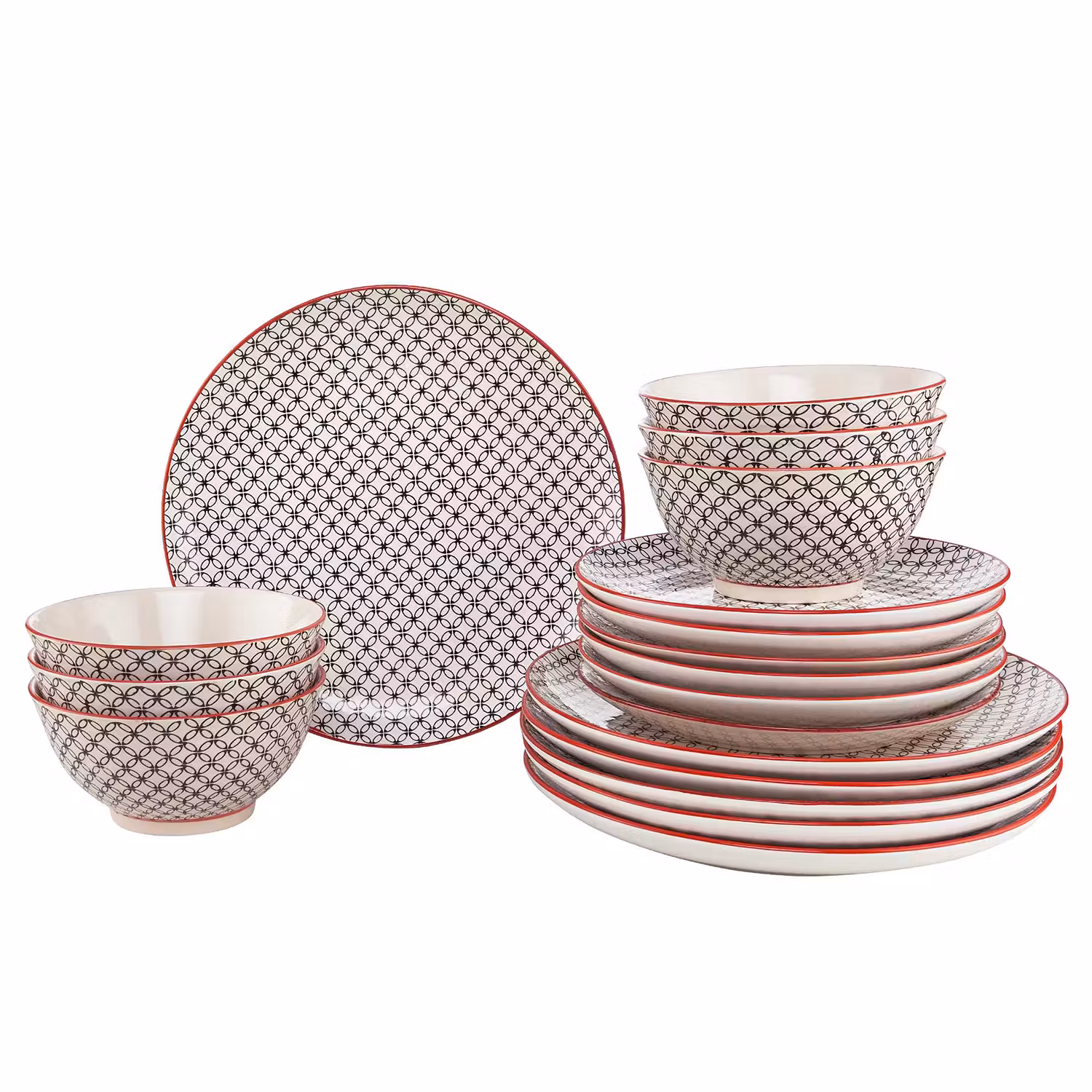 RETRO Dinner-Set 18-tlg.