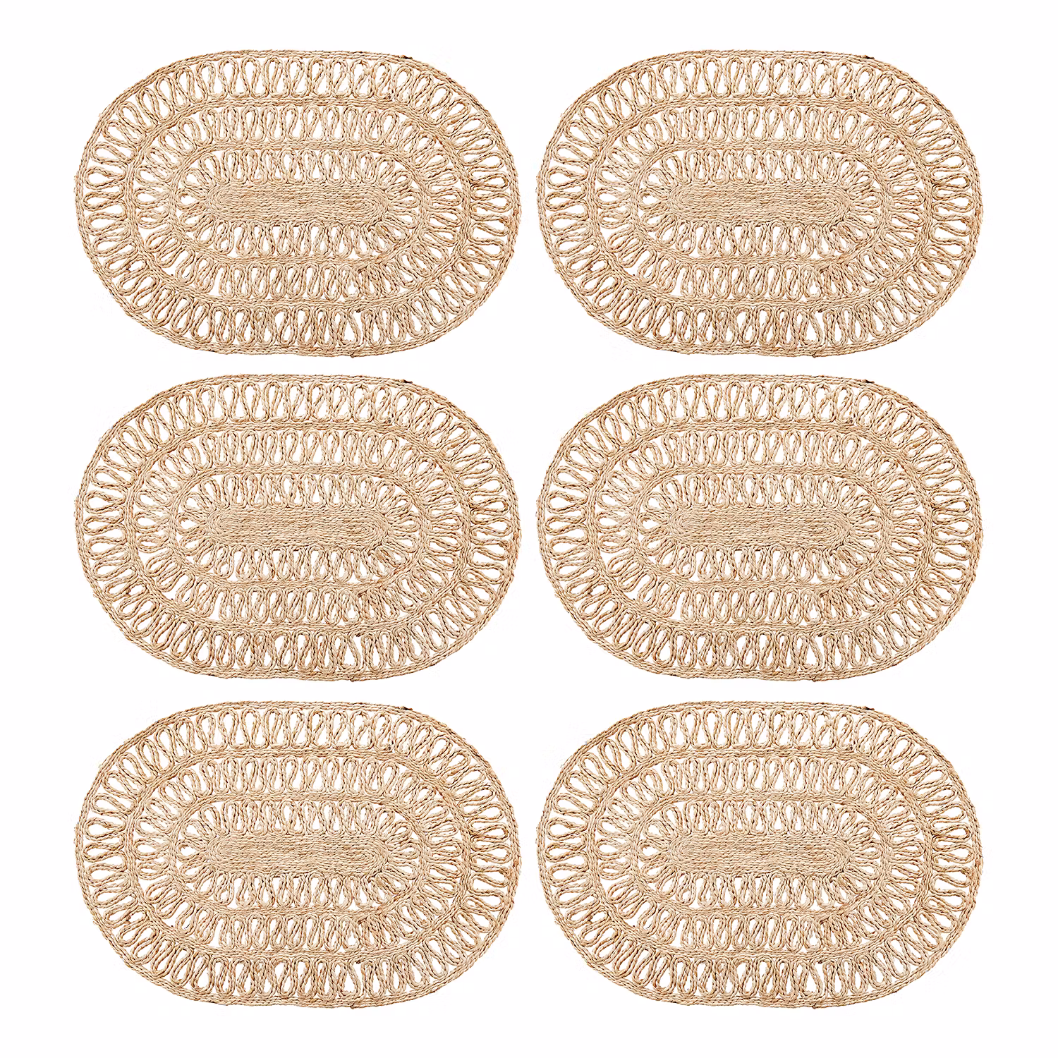 JUTE TWIST Platzset 6er-Set