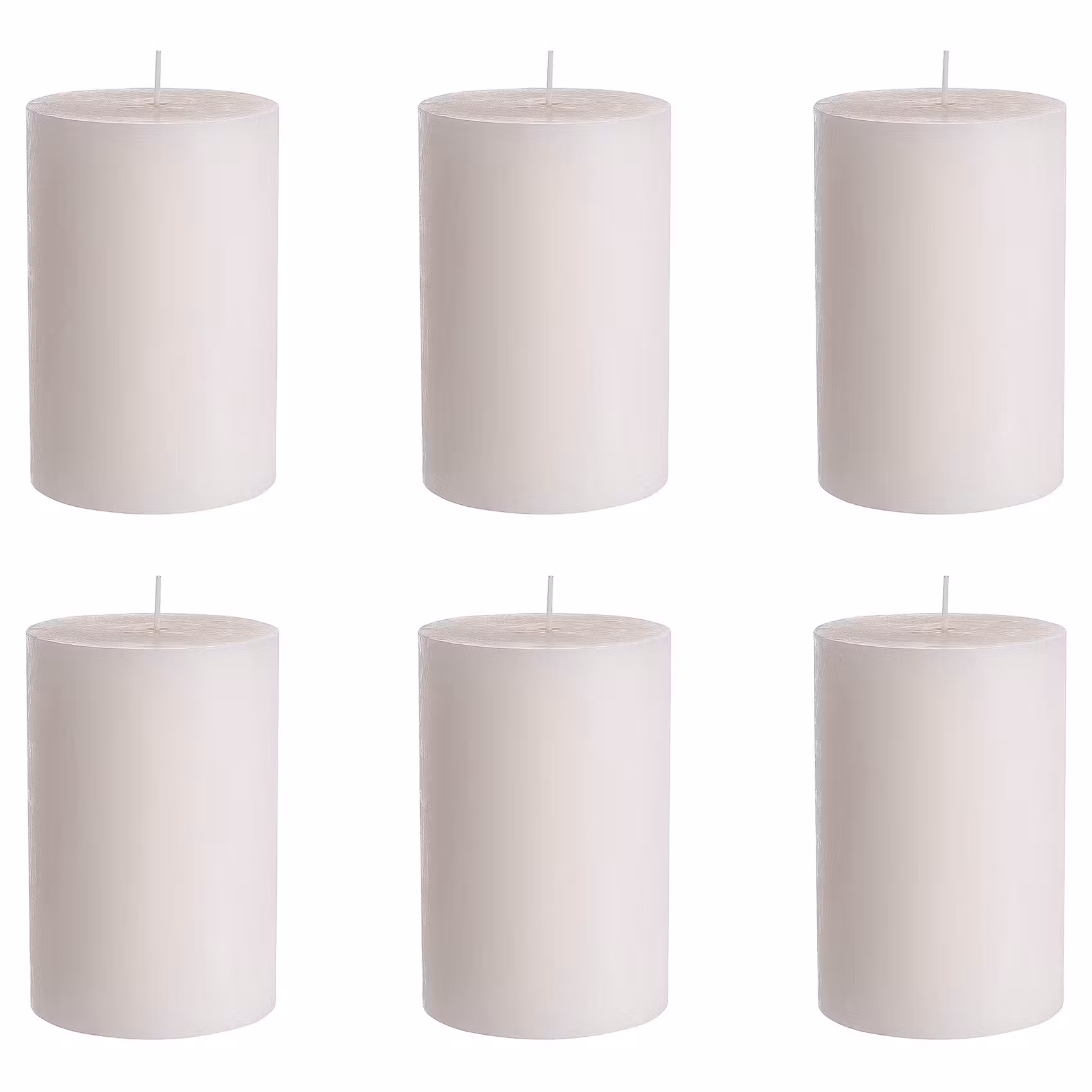 RUSTIC Stumpenkerze 6er-Set