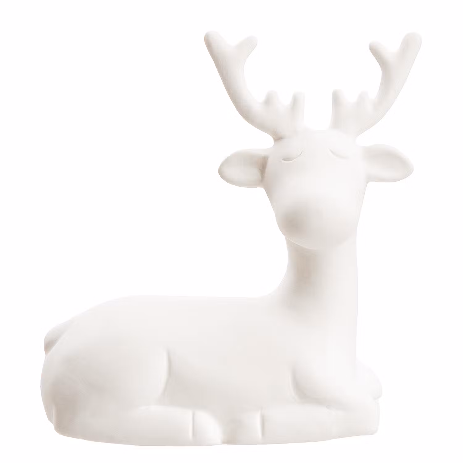 WHITE CHRISTMAS Deko-Hirsch liegend