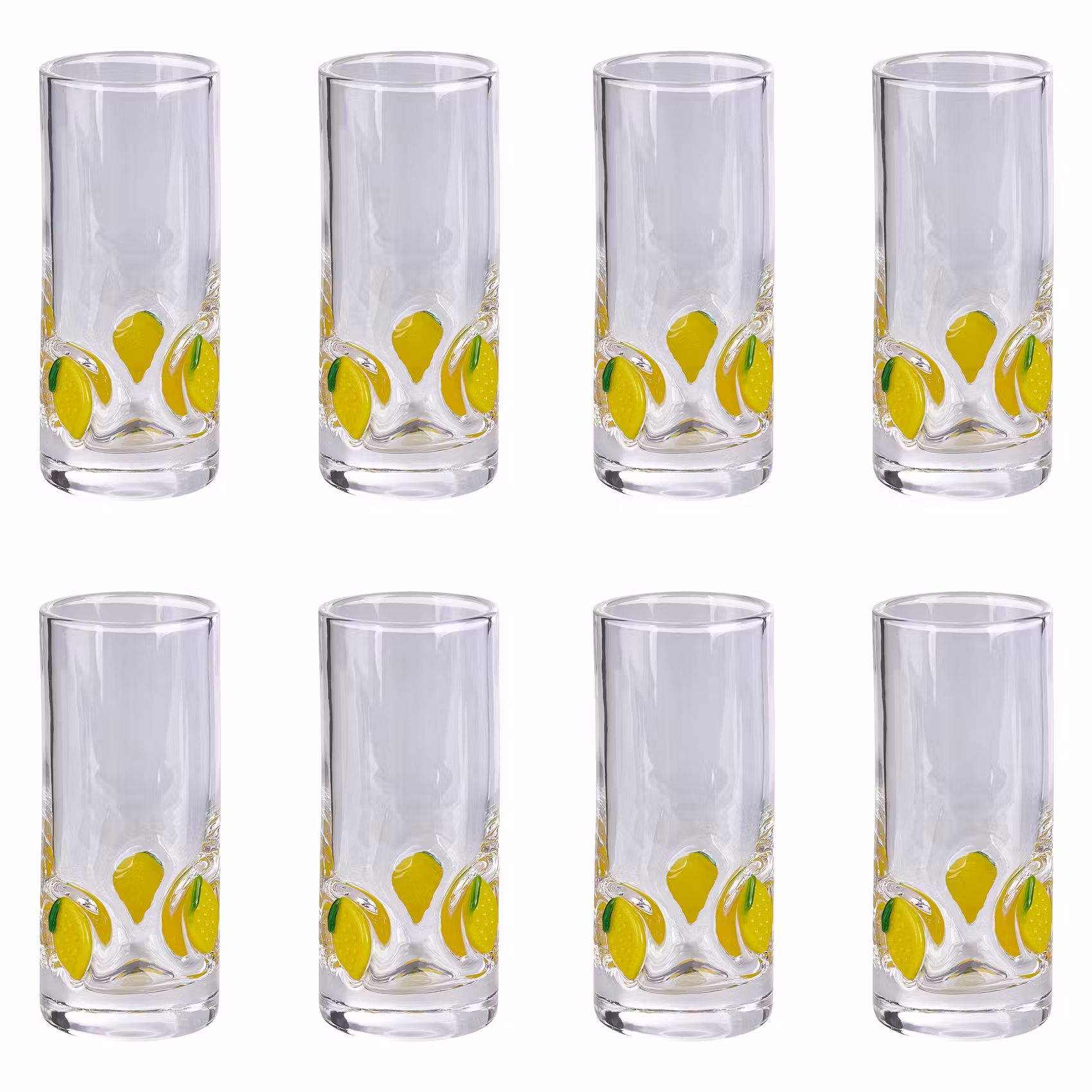 LES PETITS Schnapsglas Zitrone 8er-Set