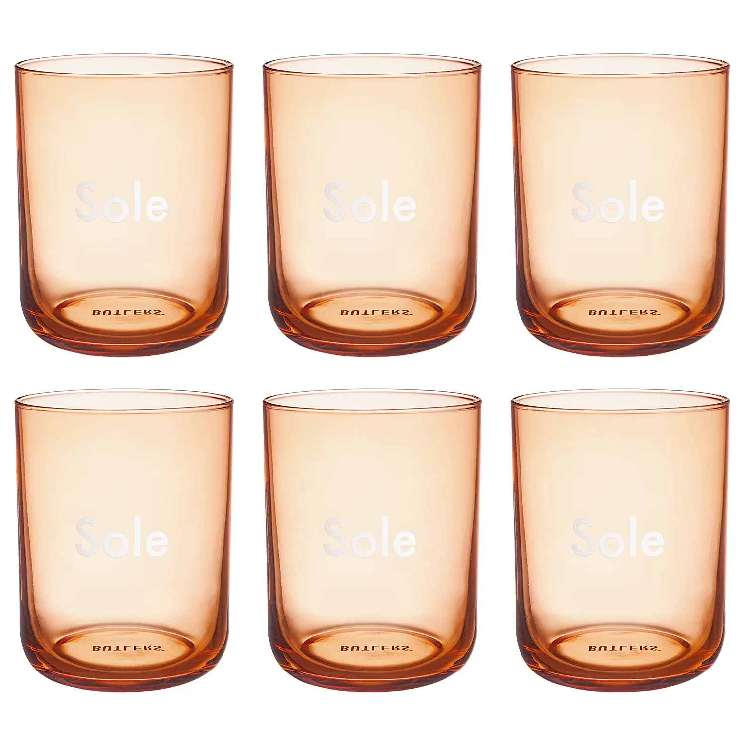 COLORATA Trinkglas Sole 6er-Set