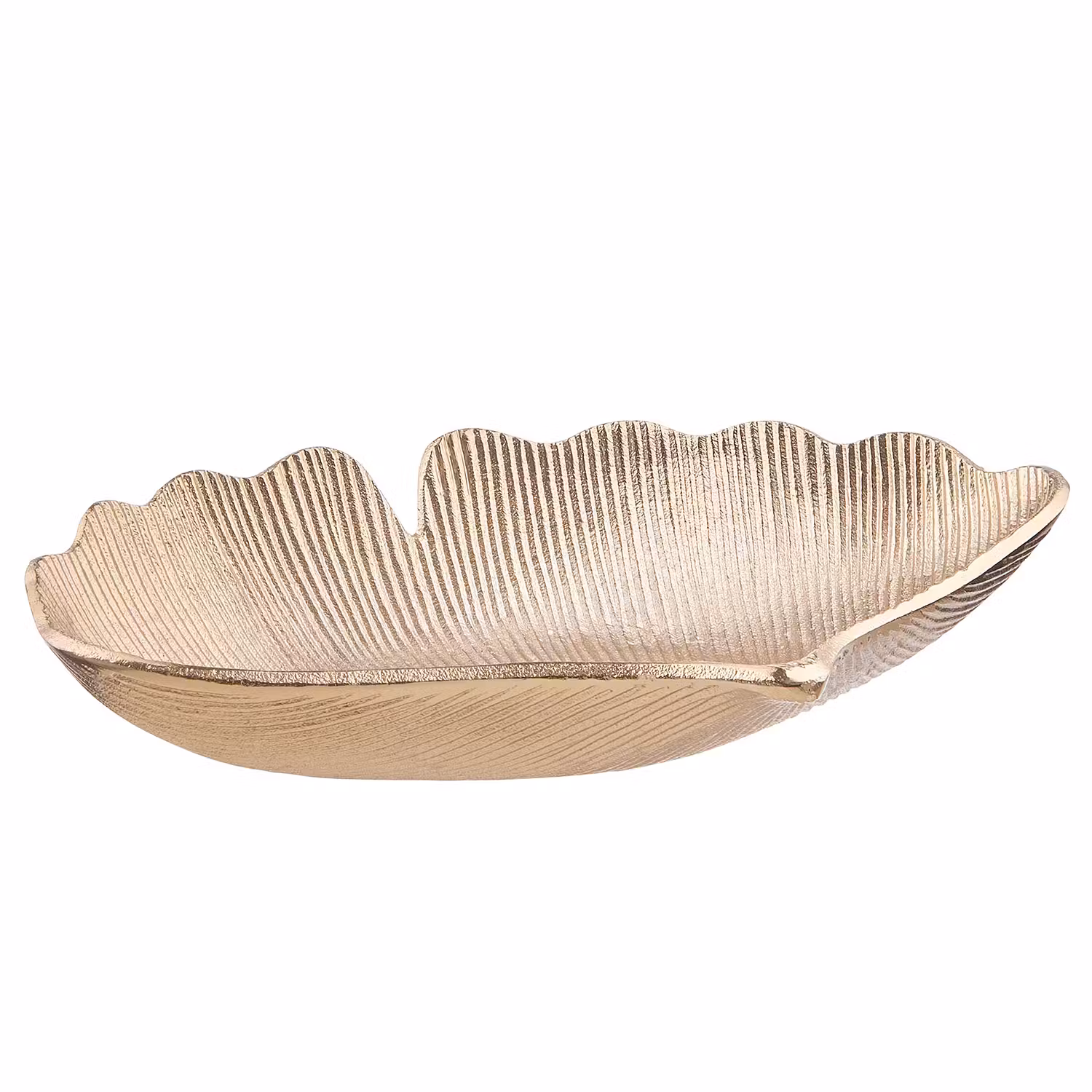 GOLDEN NATURE Deko-Schale Ginkoblatt