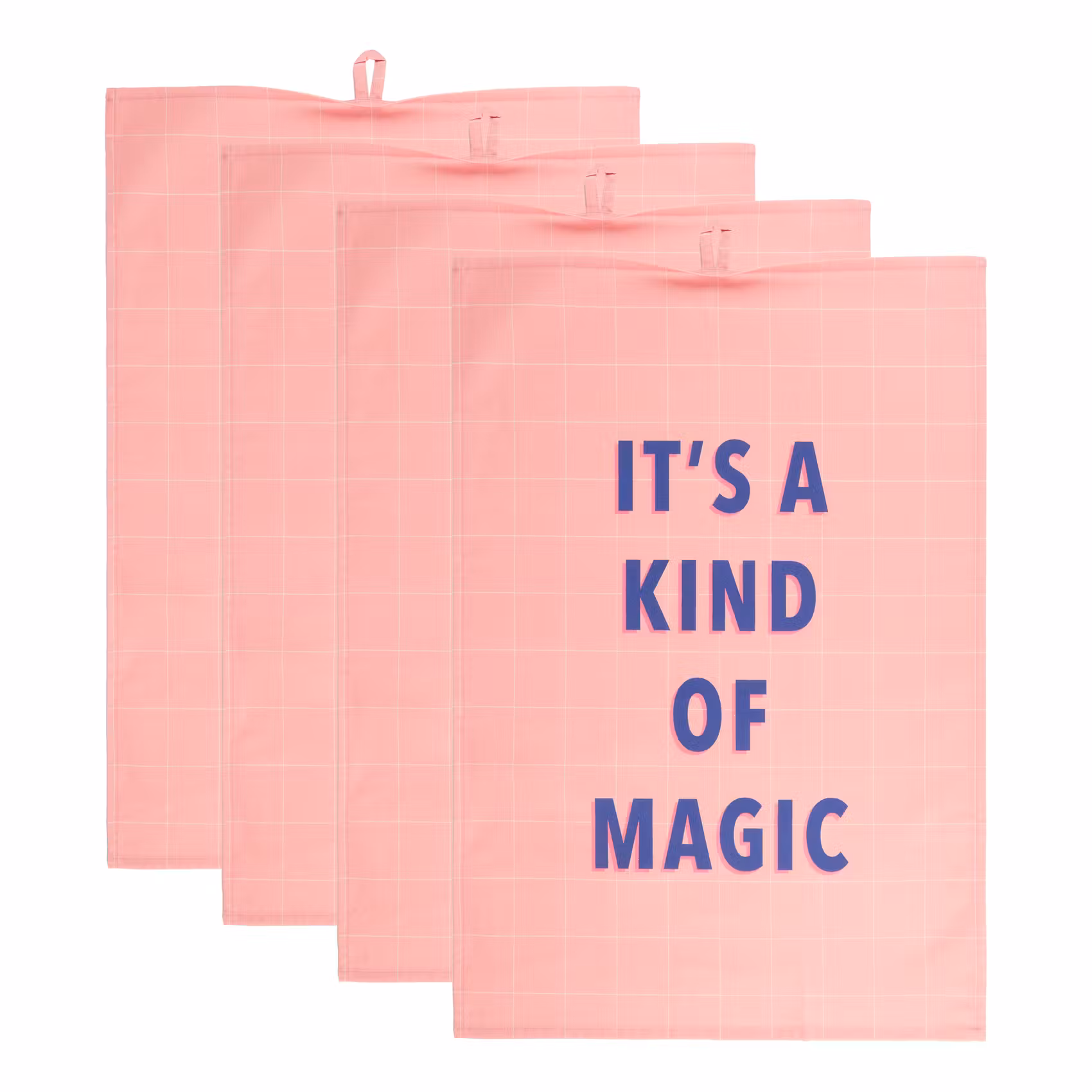 KITCHEN TALES Küchentuch Spruch 4er-Set