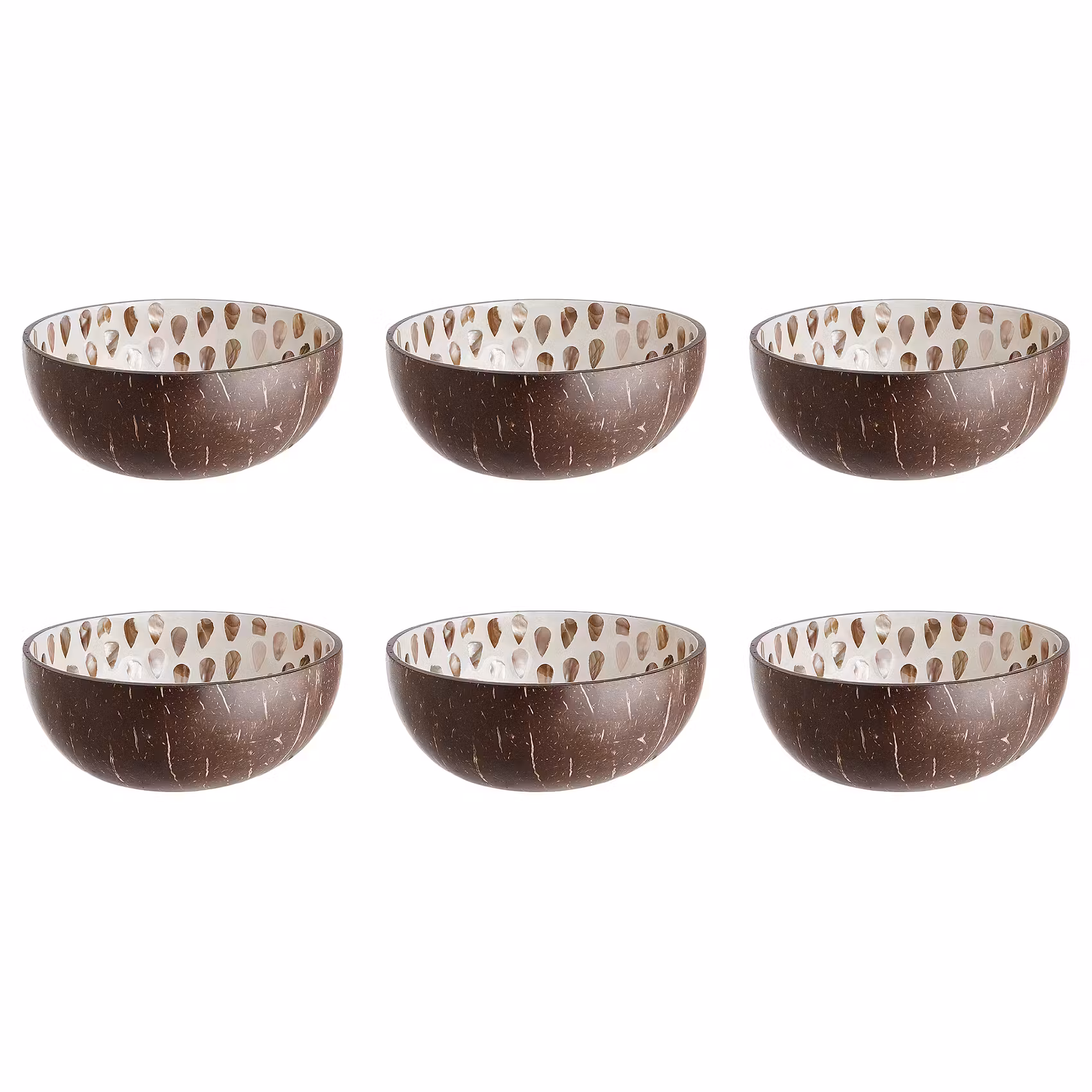 COCONUT Kokosnussschale 6er-Set