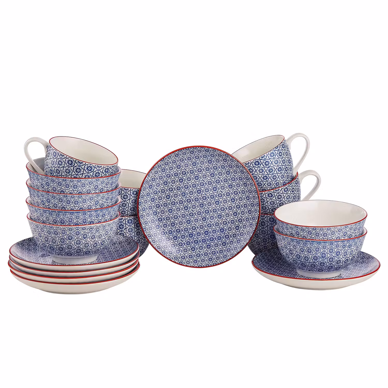 RETRO Frühstücks-Set 18-tlg.