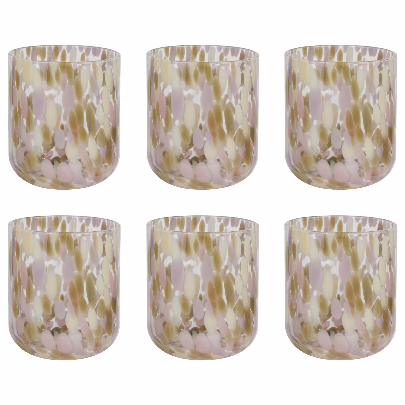 Trinkglas CONFETTI 6er-Set