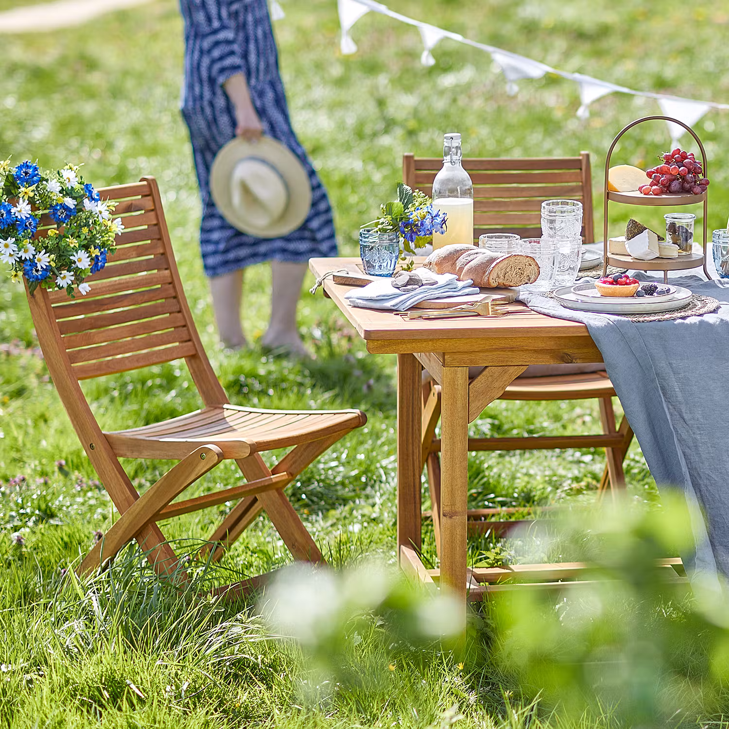 SOMERSET Gartenstuhl 2er-Set