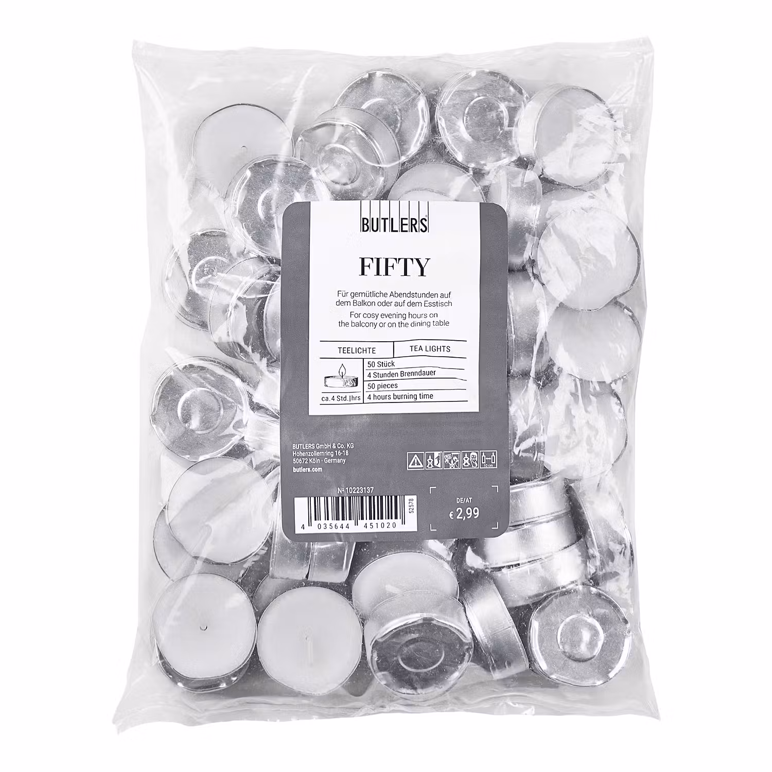 FIFTY Teelichter 50er-Set