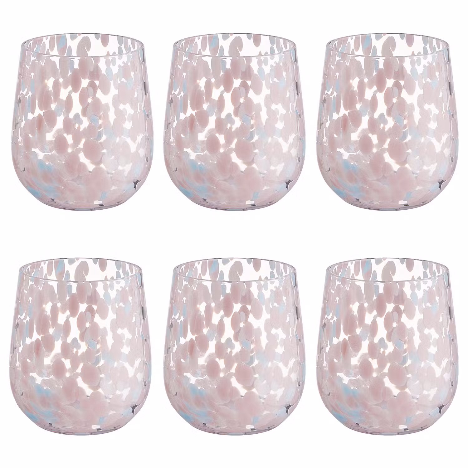 CONFETTI Trinkglas 6er-Set