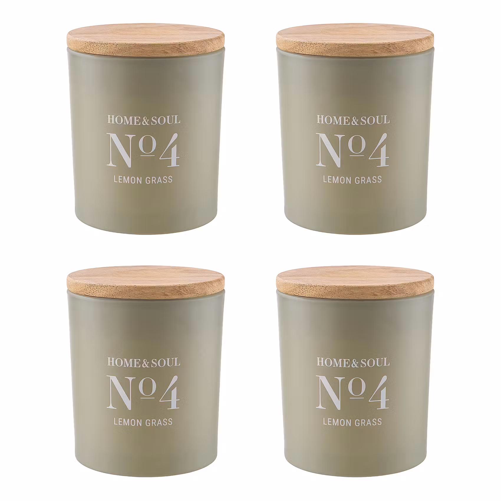 HOME & SOUL Duftkerze 4er-Set