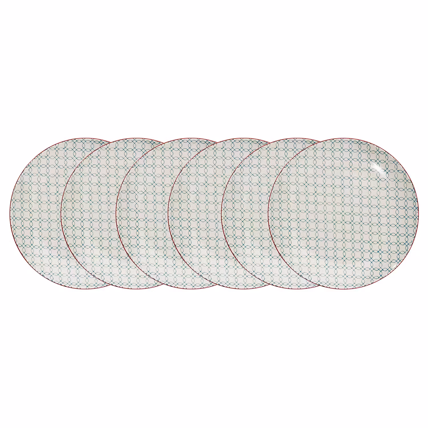 RETRO Frühstücksteller 6er-Set