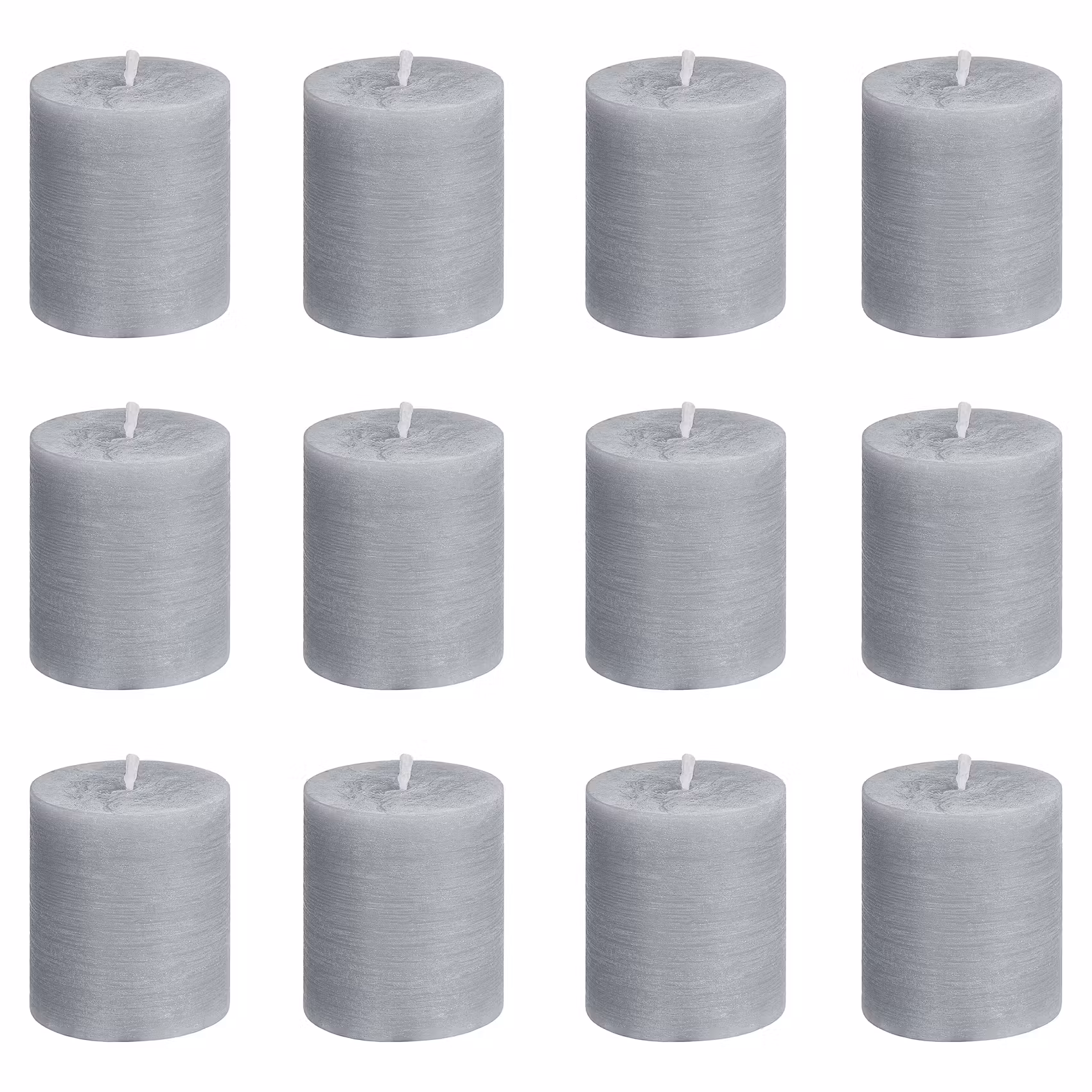 RUSTIC Stumpenkerze 12er-Set