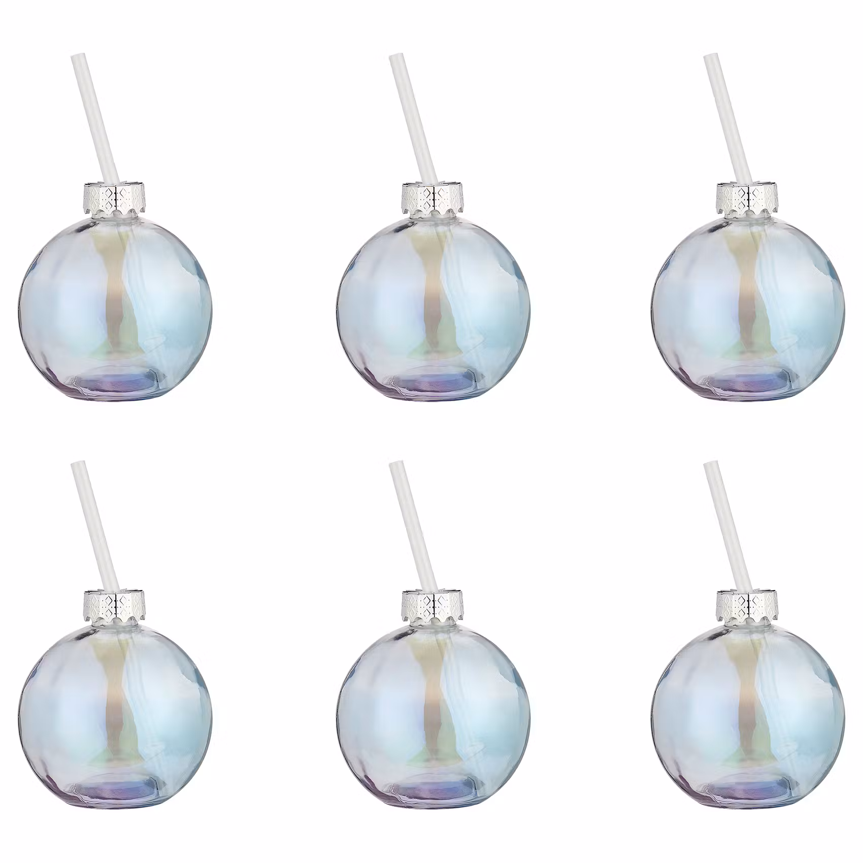 Trinkglas SANTA'S BUBBLE Kugel  6er-Set