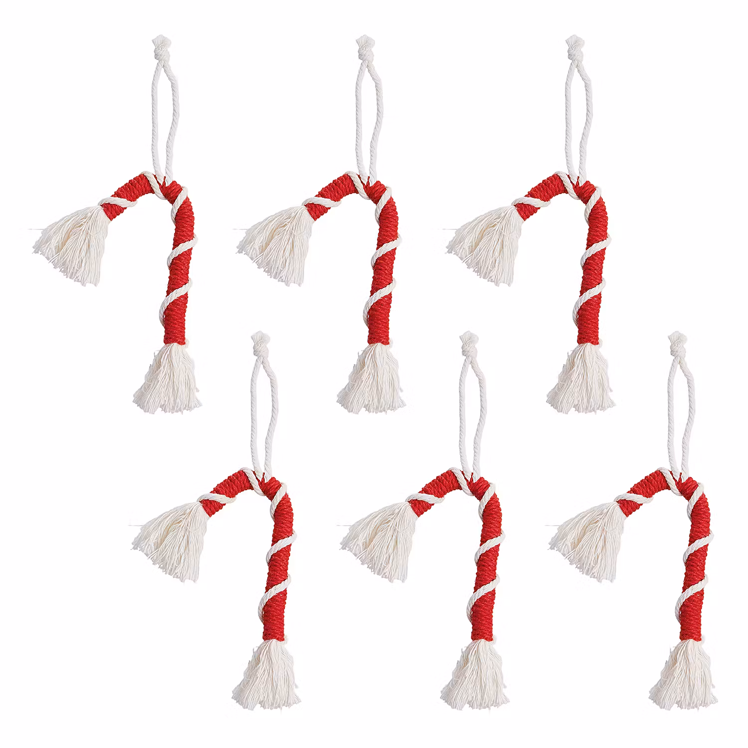 HANG ON Baumanhänger Candy Cane 6er-Set