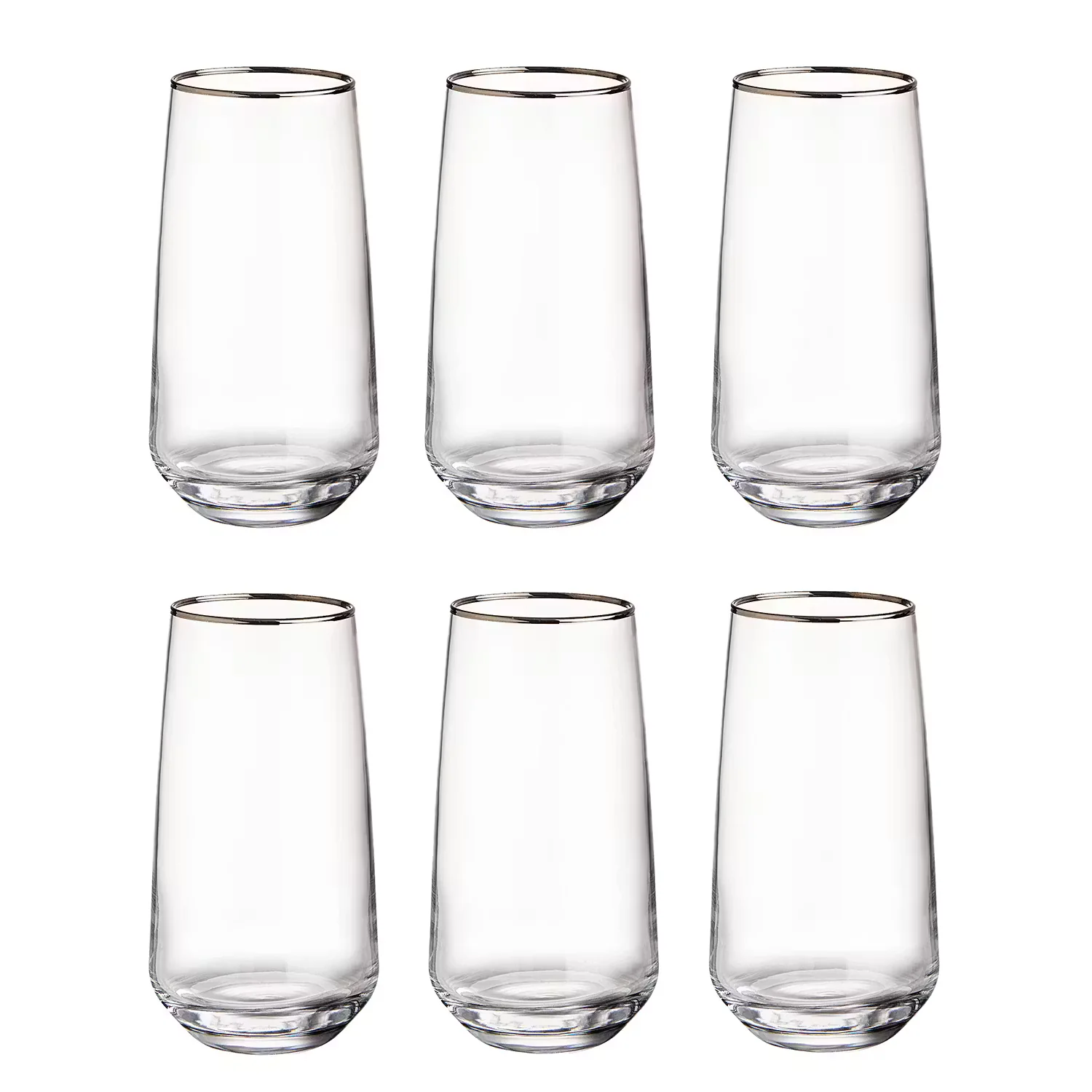 TOUCH OF SILVER Longdrinkglas 6er-Set