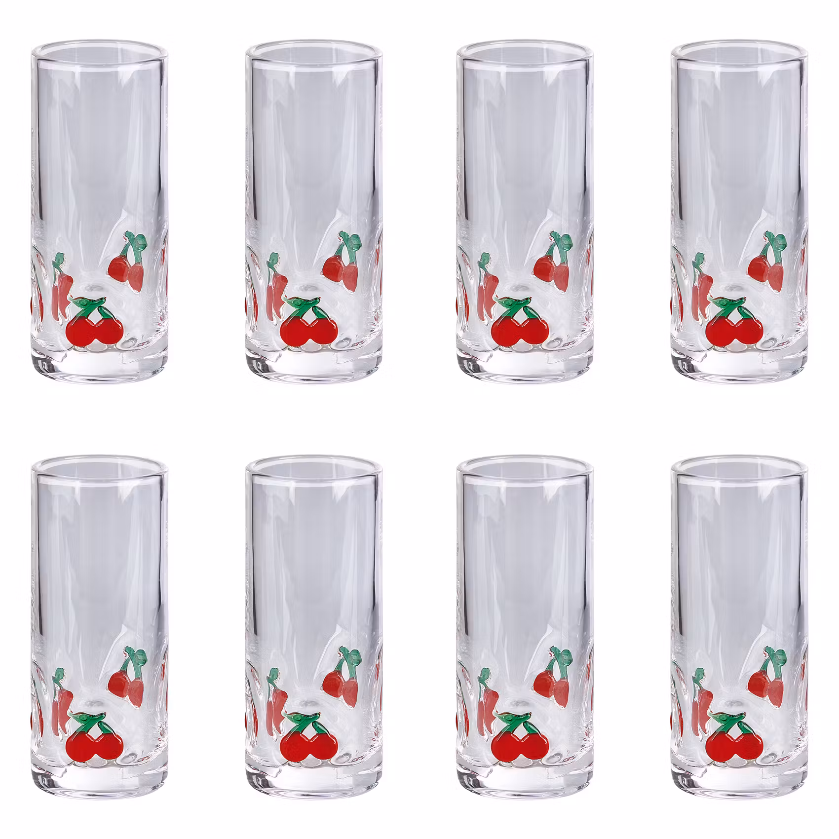 LES PETITS Schnapsglas Kirschen 8er-Set