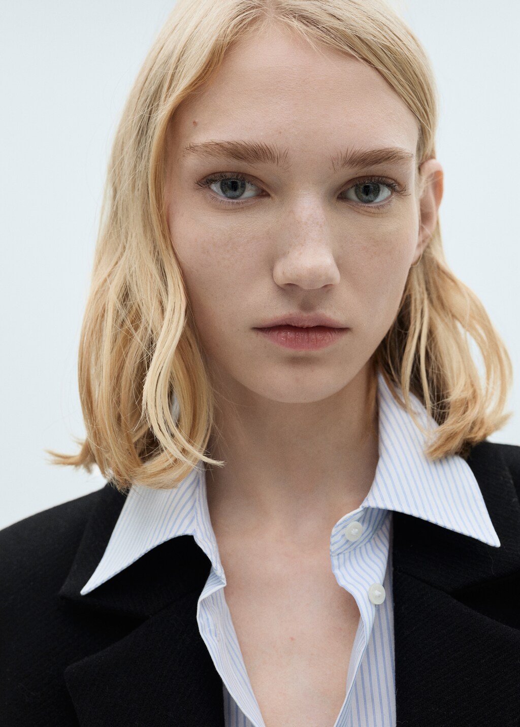 Long structured wool coat - Medium Brown