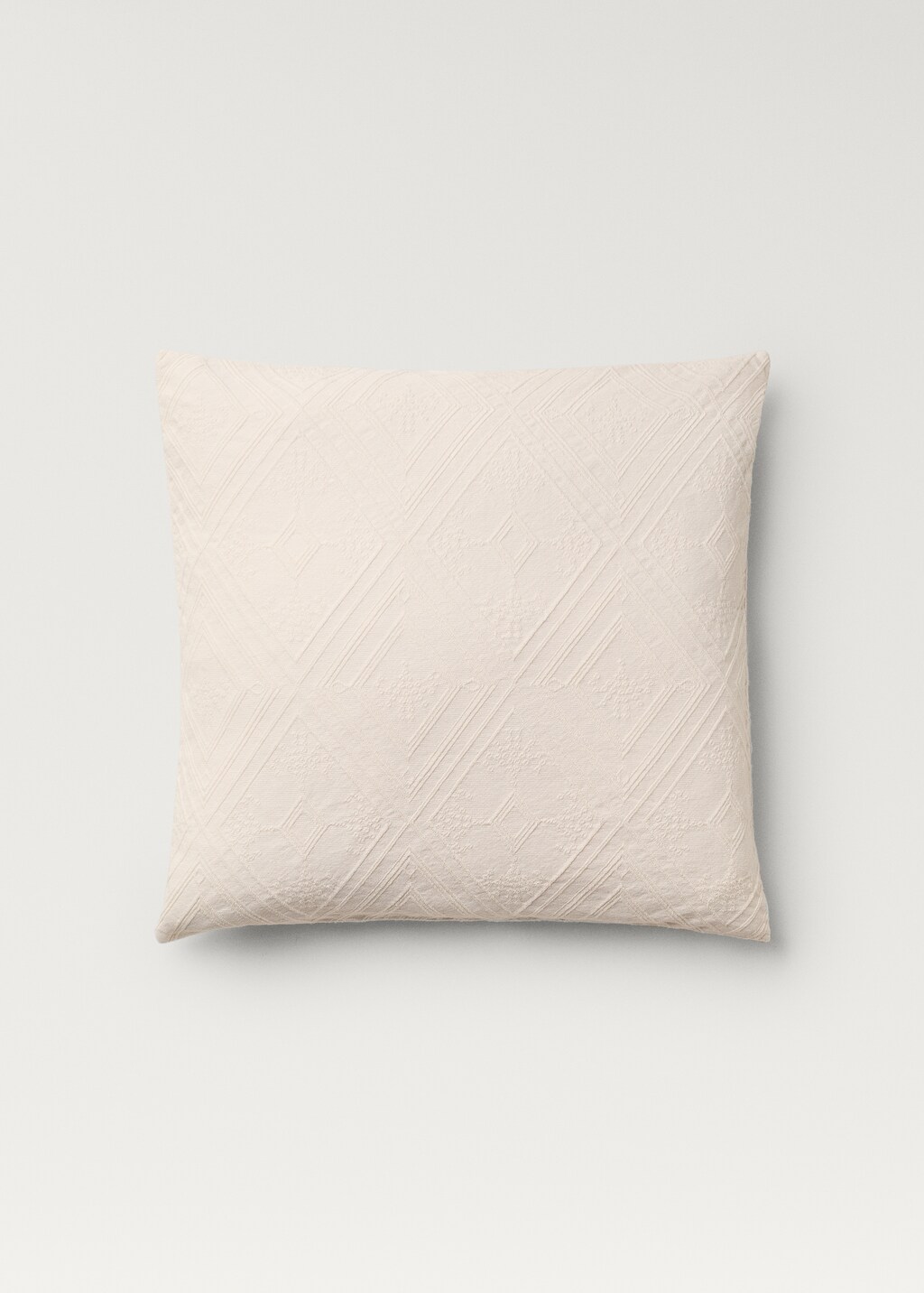 Geometric design cushion cover - Sand