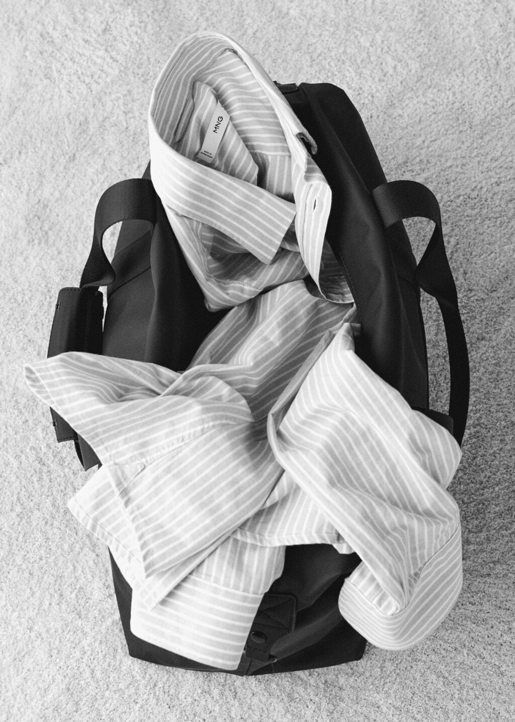 Rubberised bowling bag - Black