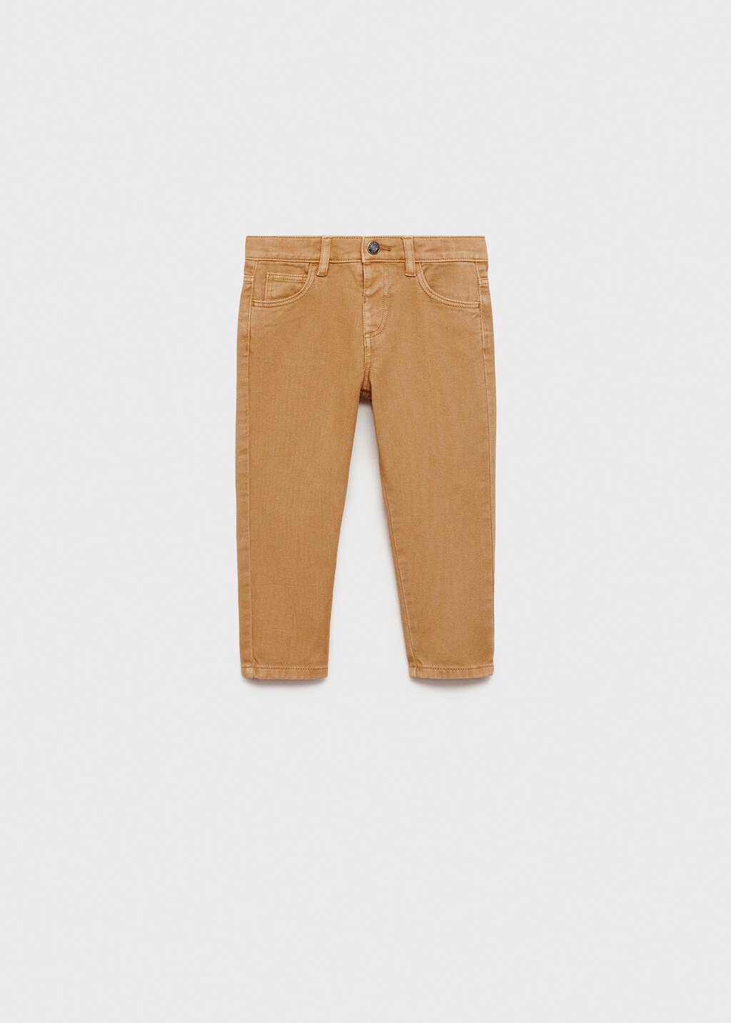 Skinny cotton trousers - Medium Brown