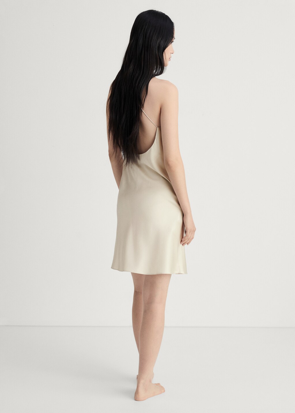 Silk nightgown - Light/Pastel Grey