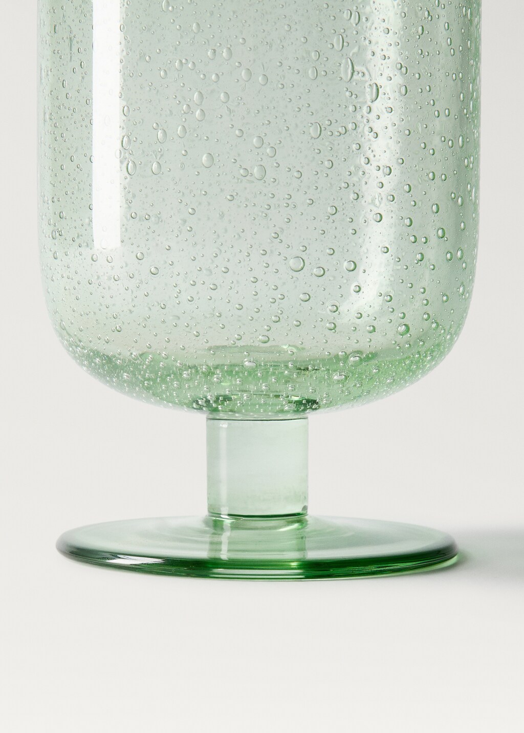 Bubble-glass stem glass - Blue