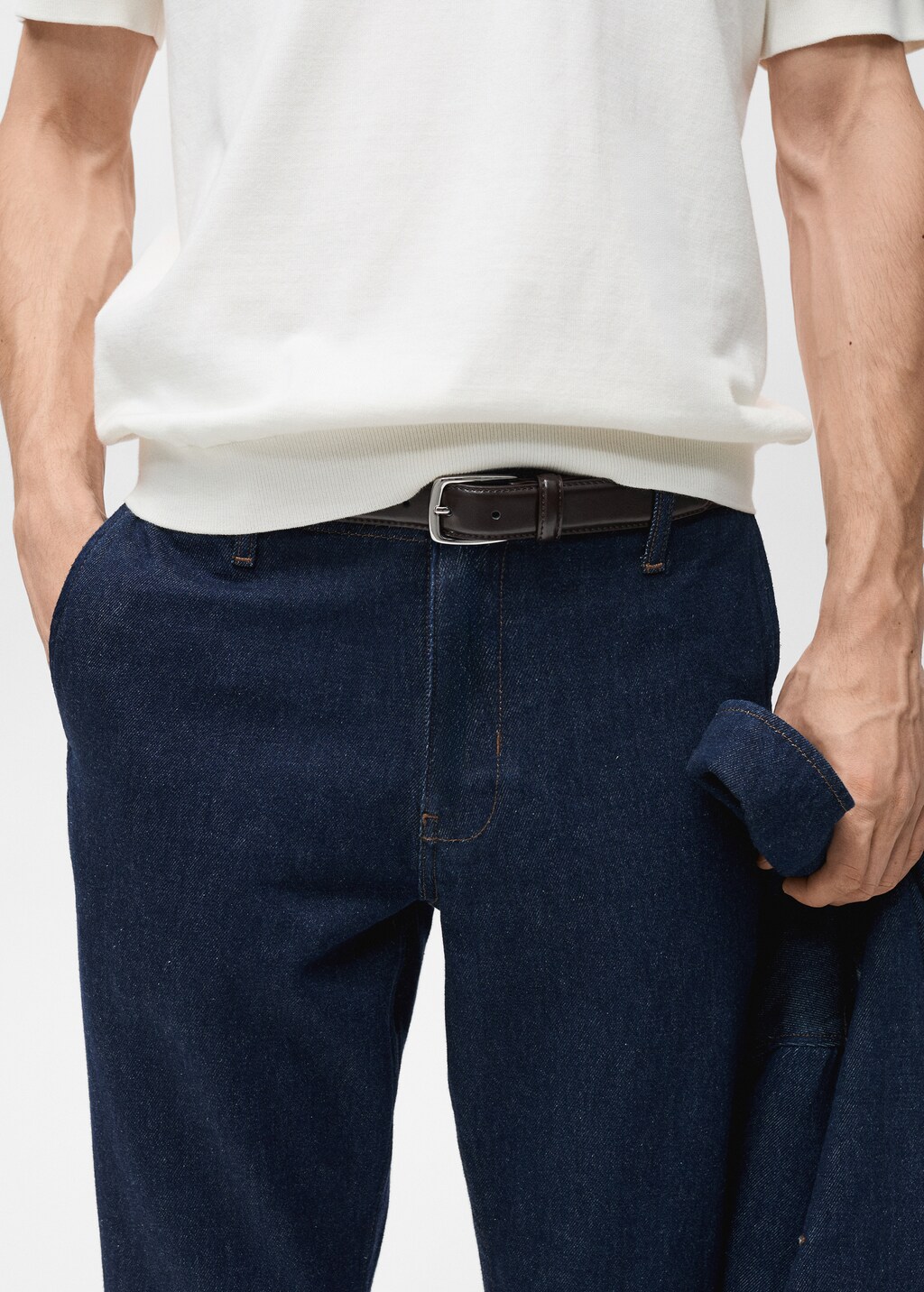 Regular-fit dark-wash jeans - Open Blue