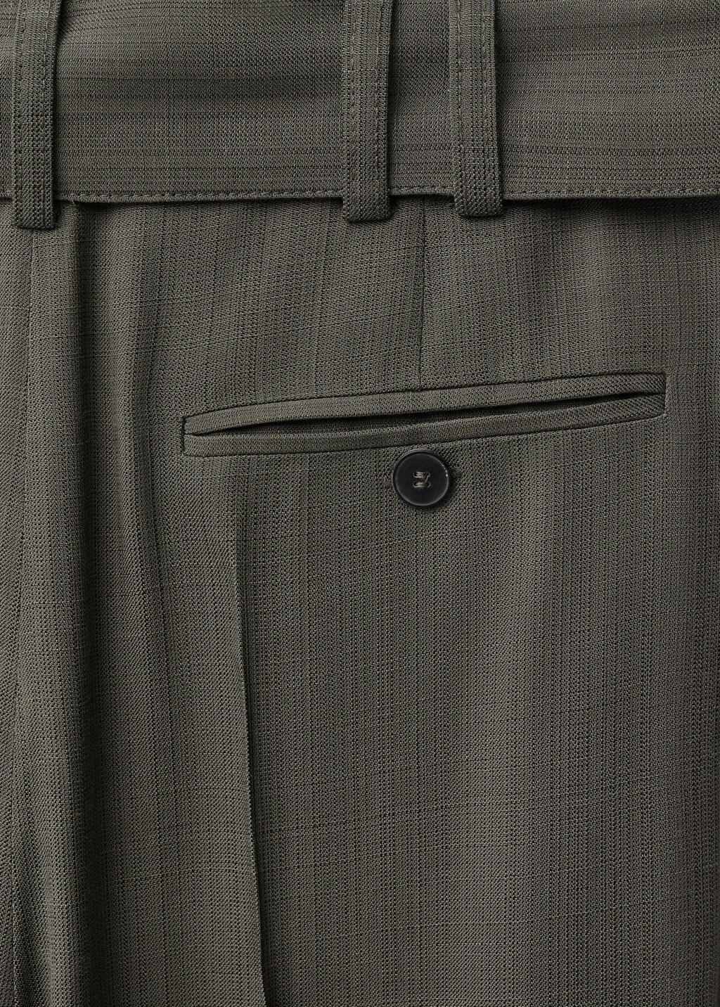 Suit trousers with belt clips - Khaki