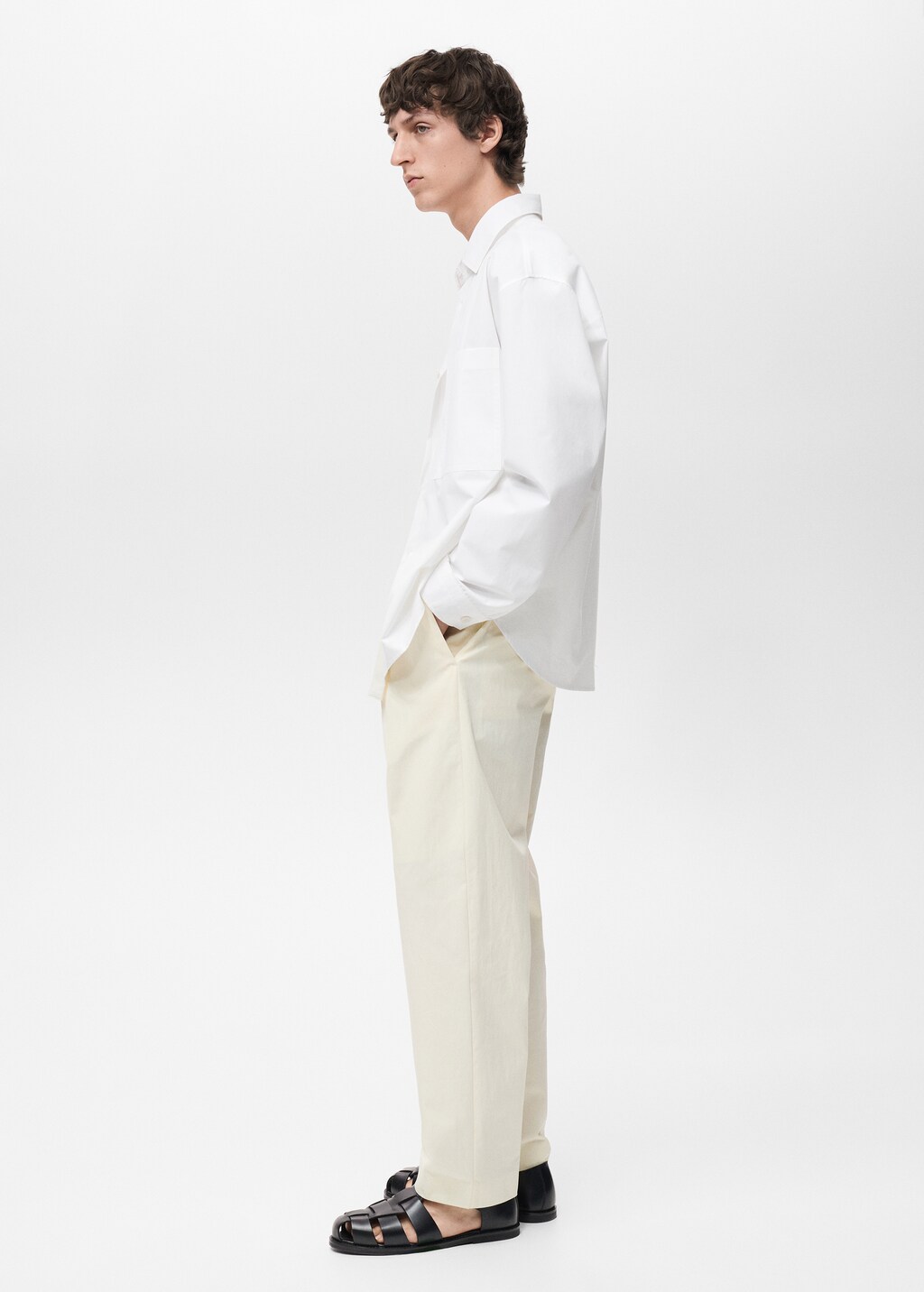 100% cotton relaxed-fit shirt - White
