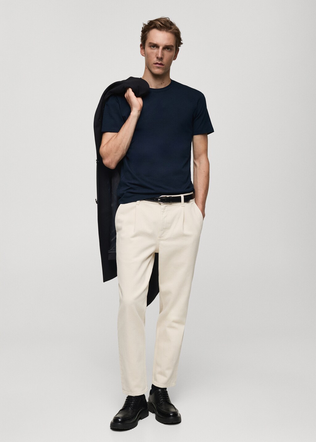 Stretch fit T-shirt - Black