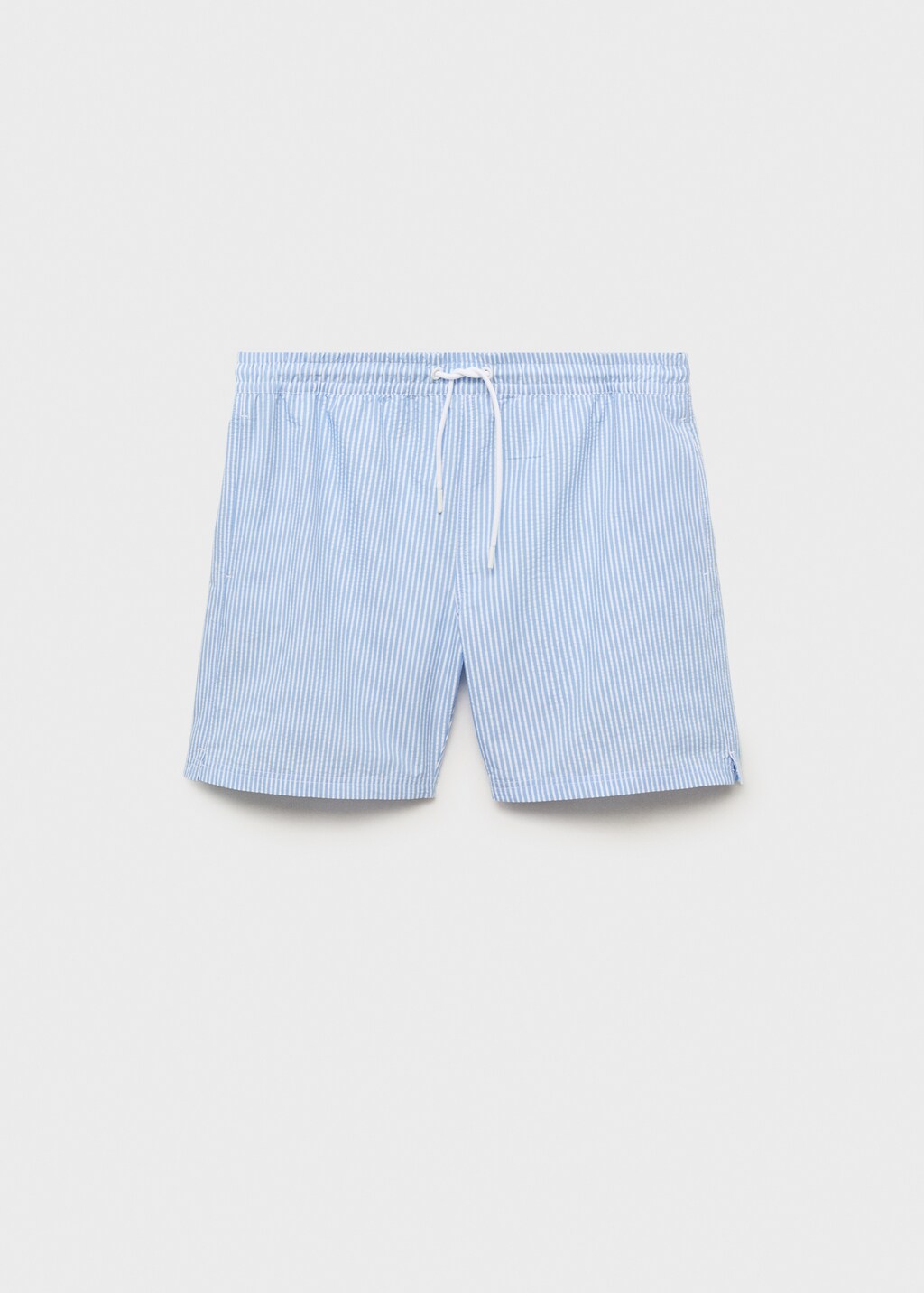 Seersucker swimming trunks - Pastel Green