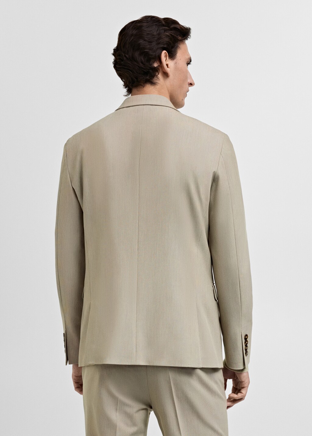 Super slim-fit suit jacket in stretch fabric - Grey