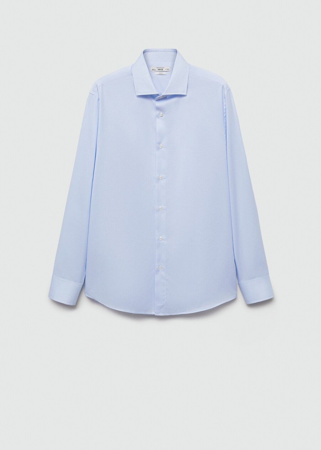 Slim fit structured suit shirt - Sky Blue