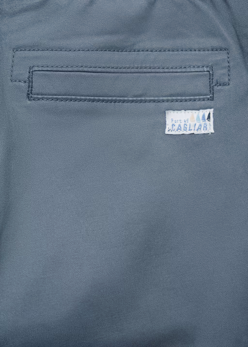 Cotton cargo trousers - China Blue