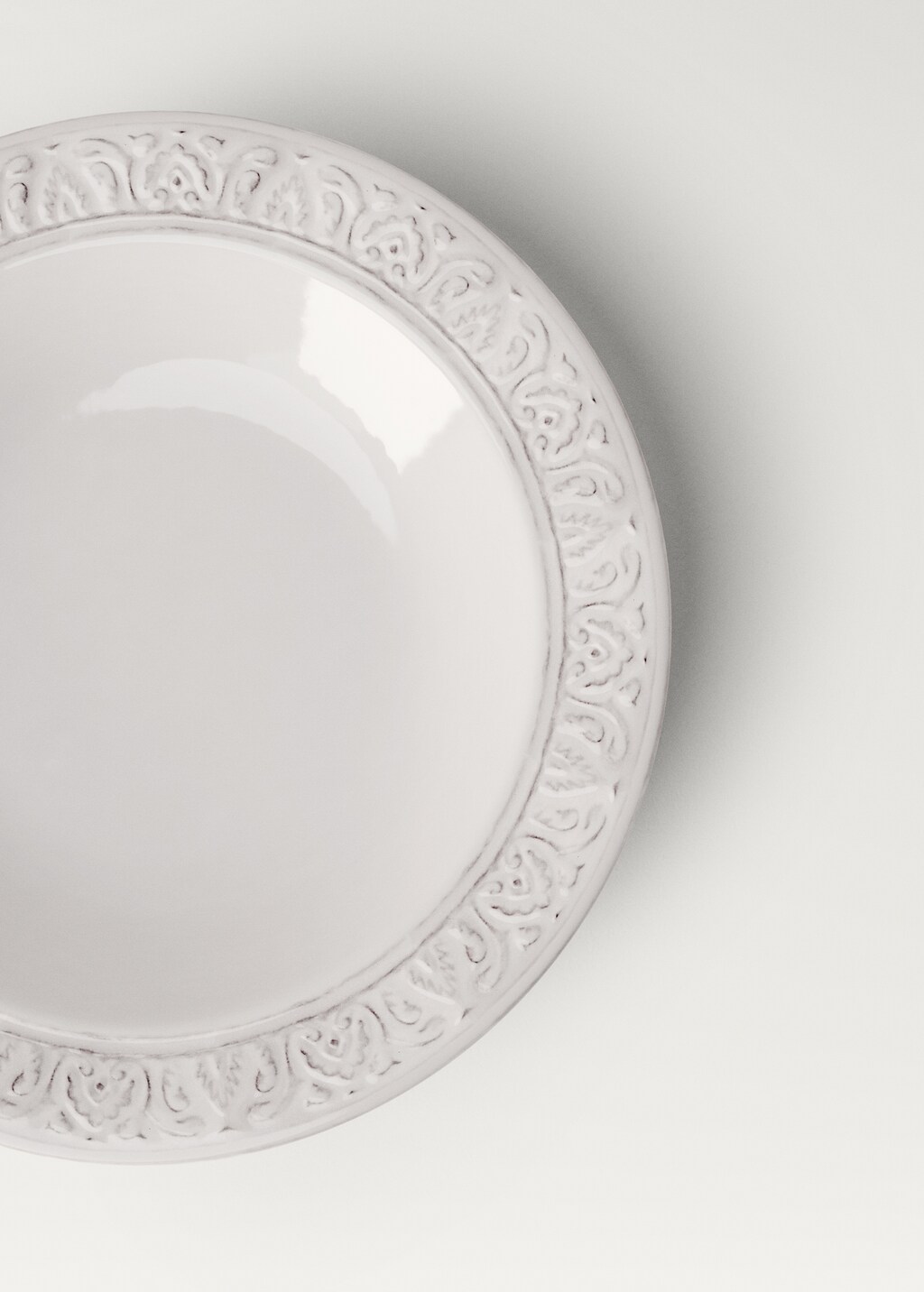 Soup plate cenefa - Off White