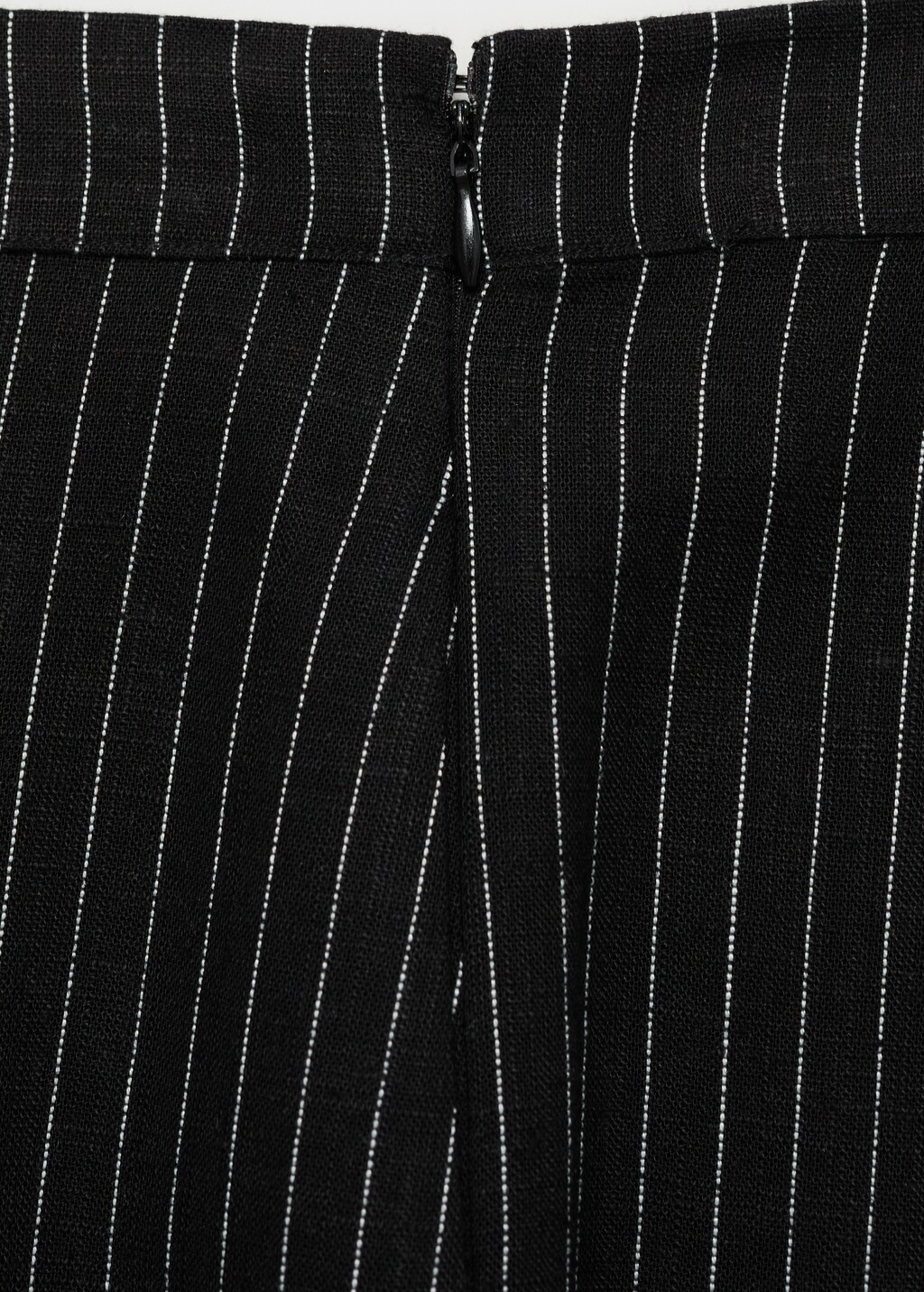 Straight striped trousers - Black