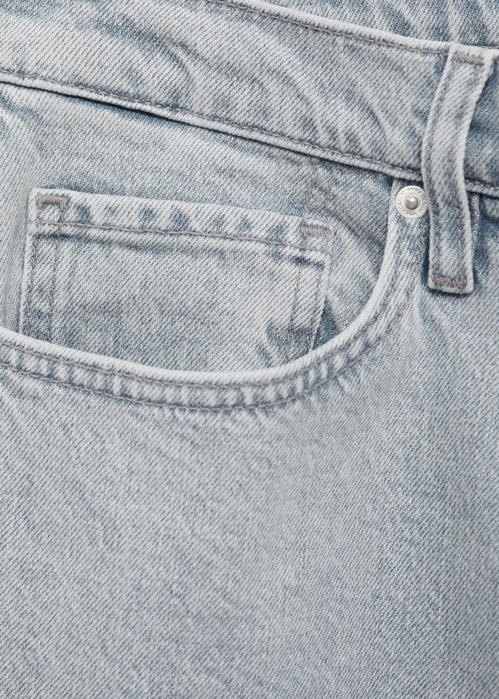 Regular-fit jeans with distressed effect - Petrol Blue