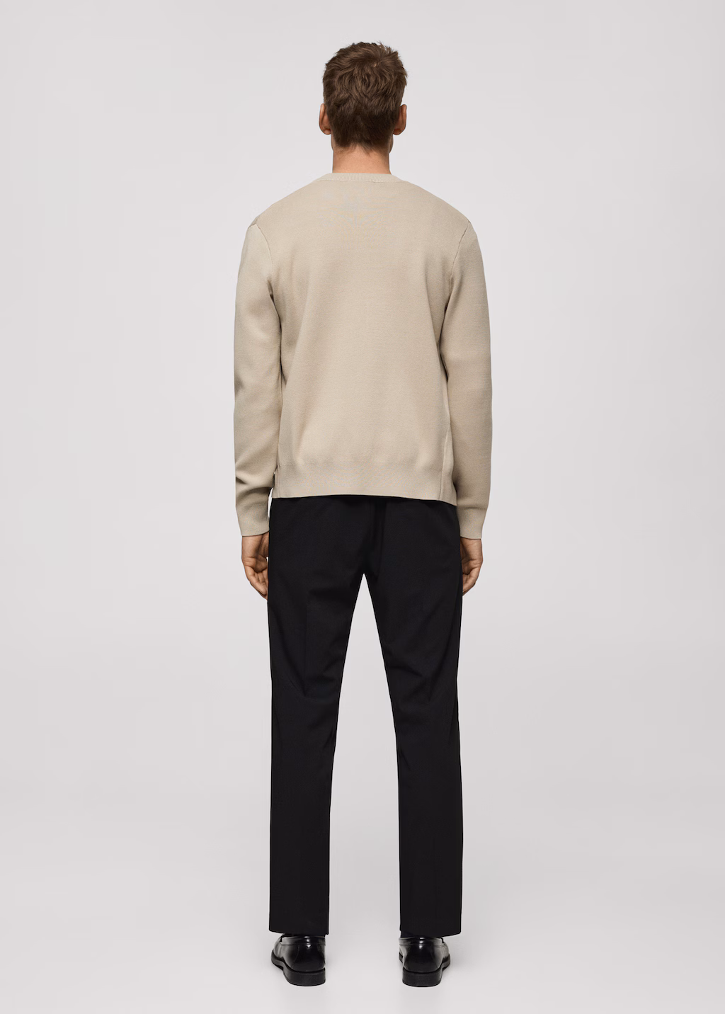 Zipped knit cardigan - Black