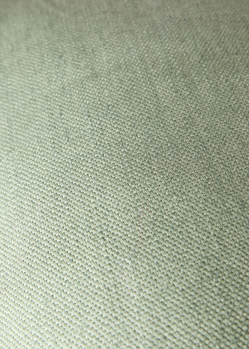 Textured linen cushion cover with overlock, 40x60cm - Sand