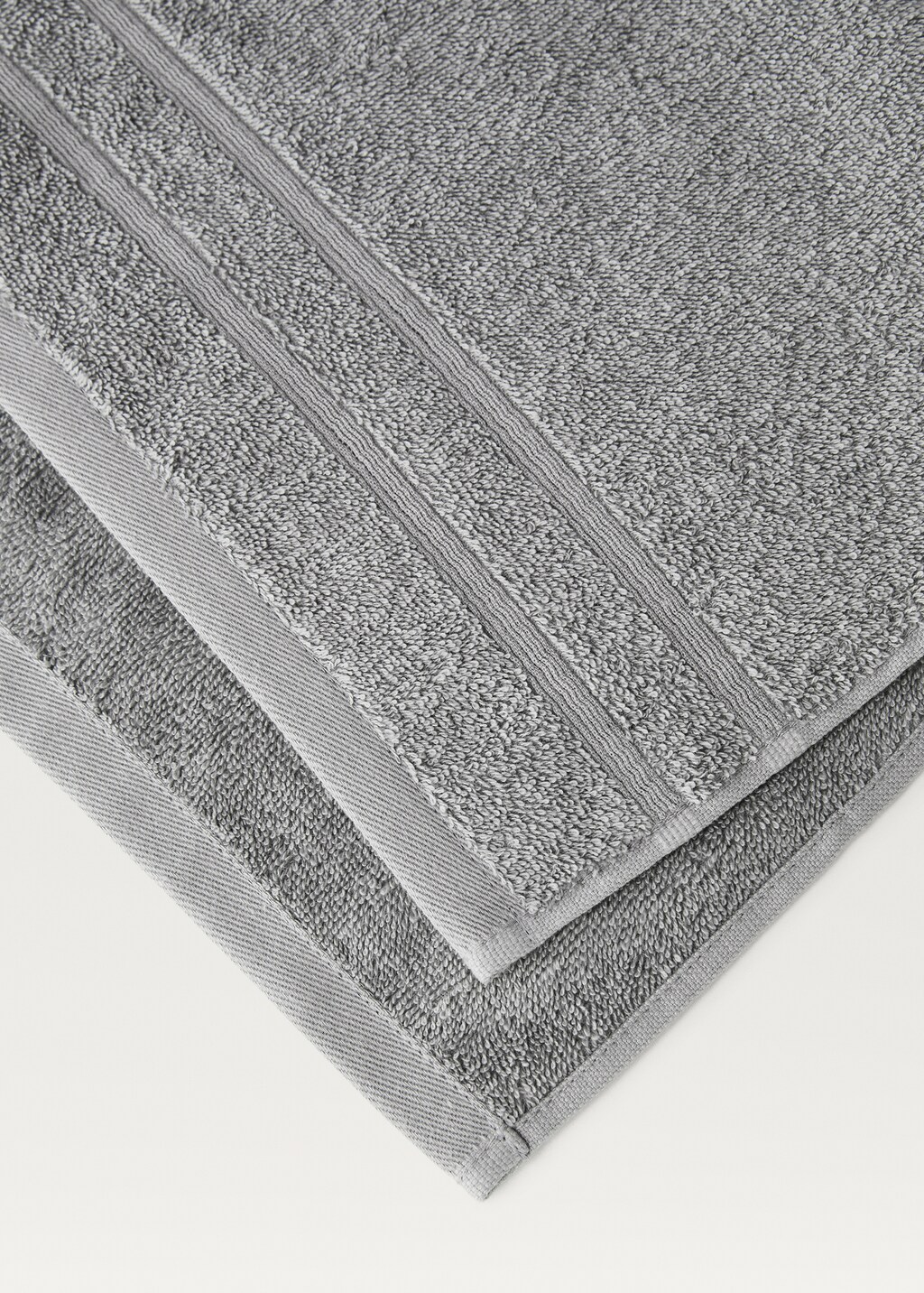 Terry cotton face towel - White