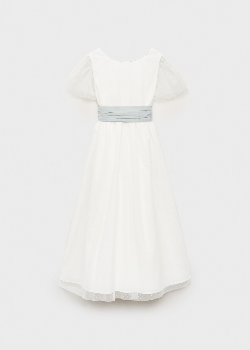 Bow Plumeti dress - White