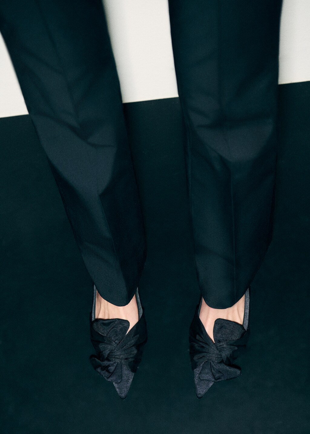 Knot heel shoes - Black